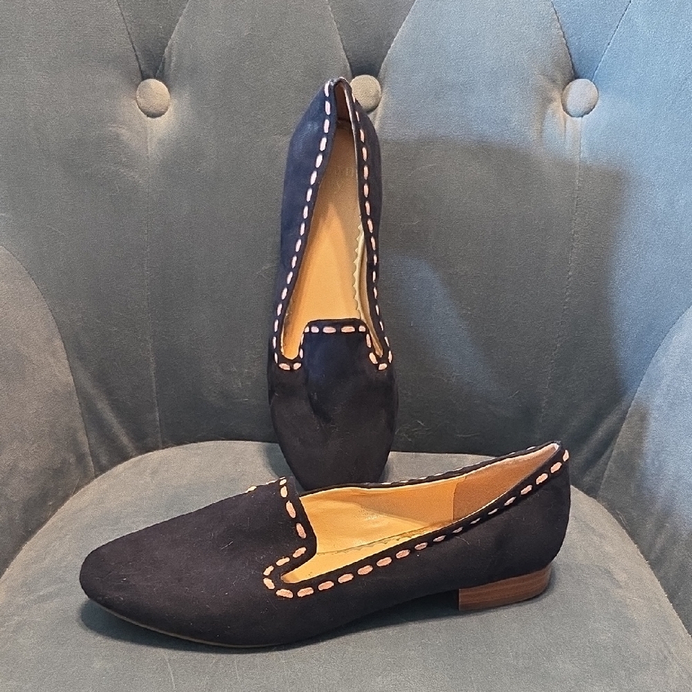 Crown & Ivy Blue and Pink Slip-On Flats